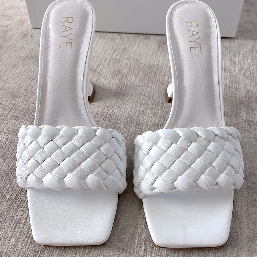 RAYE | Woven Heel White | Size 10 - Picture 5 of 15